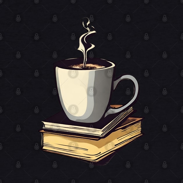 Coffee Cup and Books by FarmOfCuties